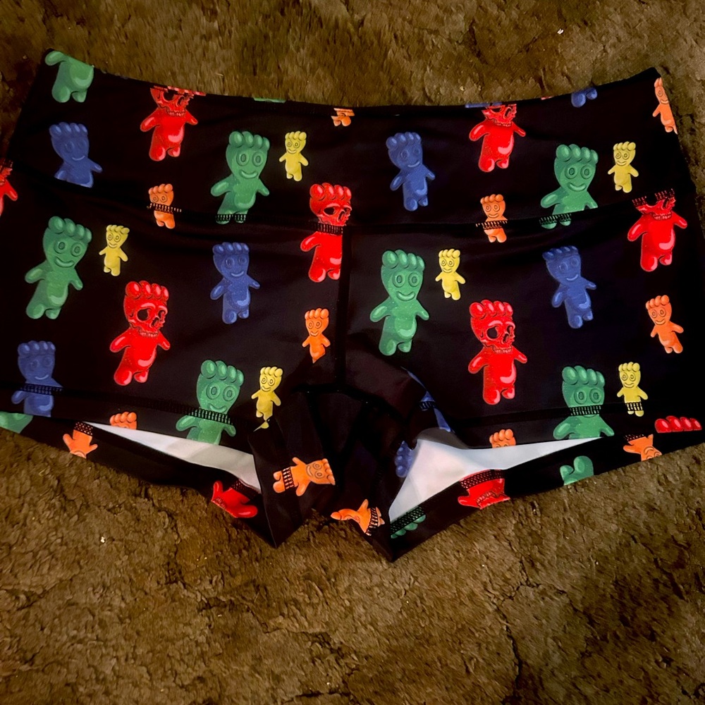 Feed Me Fight Me sour patch kids shorts.